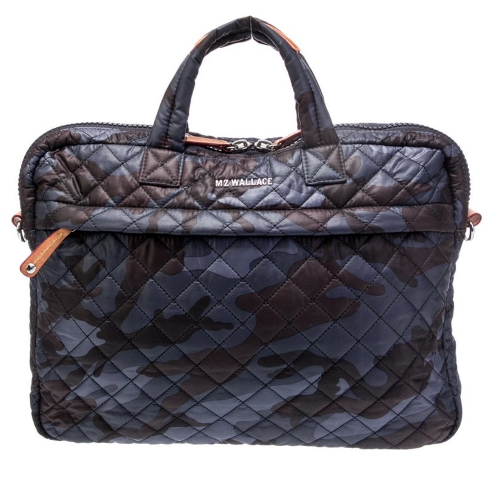 MZ Wallace Camouflage Quilted Laptop Bag